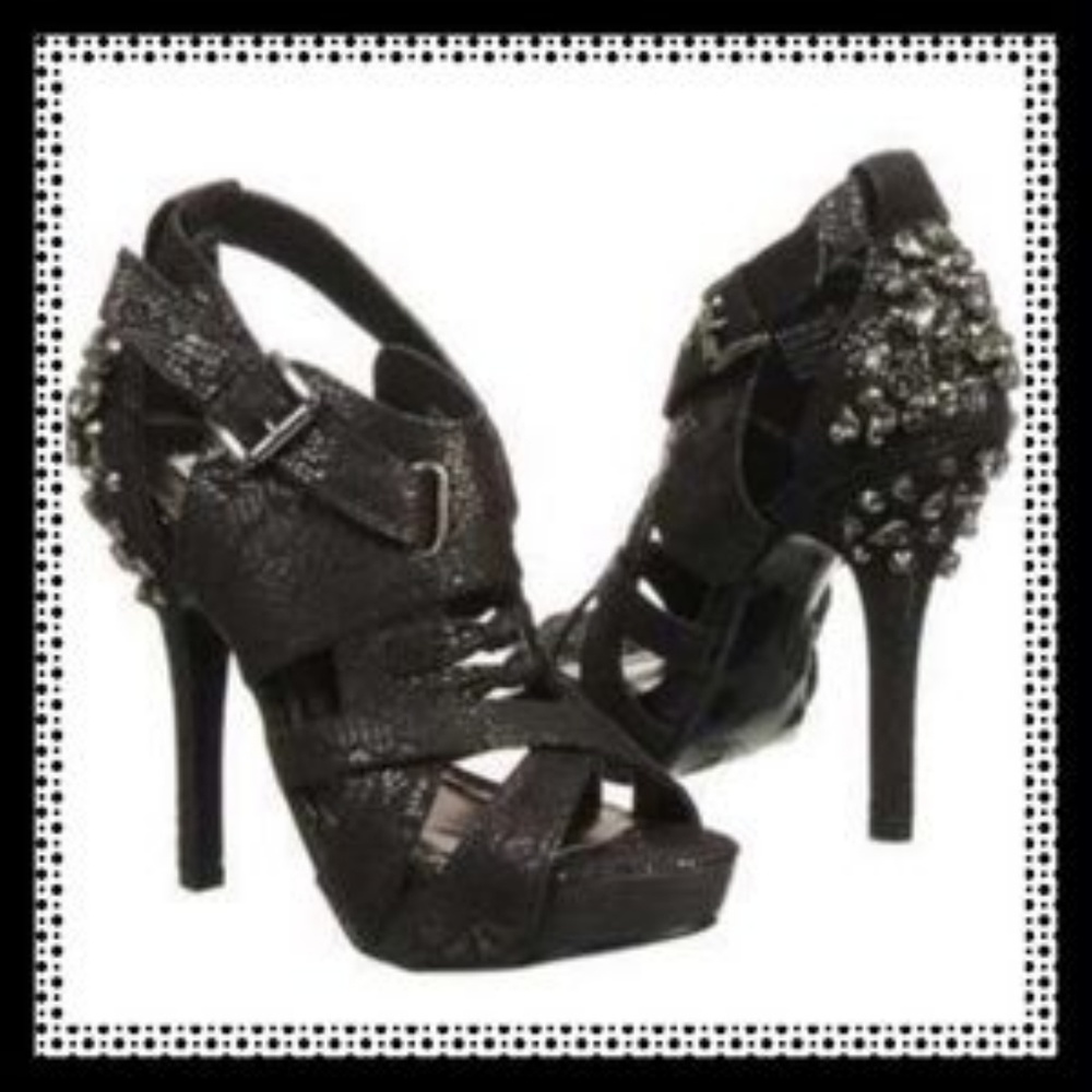 Not rated black heels